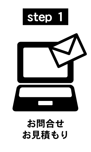 納品までの流れ(お問い合わせ・お見積り)