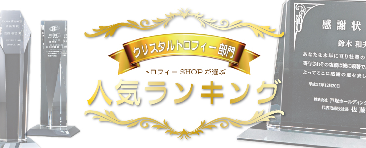 クリスタルトロフィー販売ランキングトップ画像