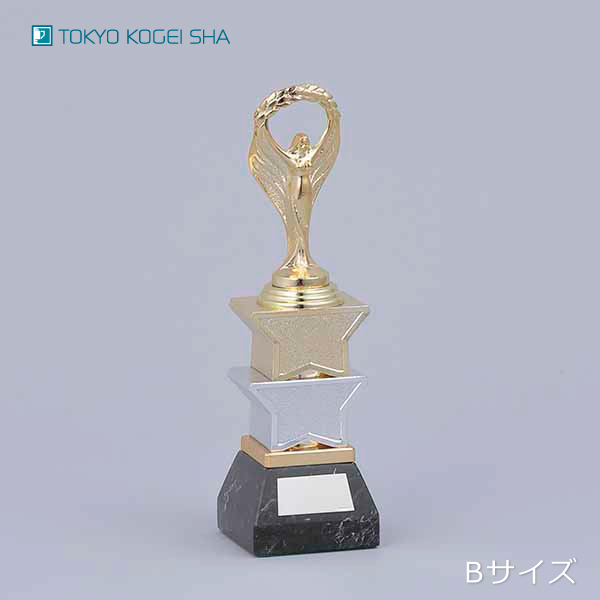 女神像の金色トロフィー スポーツ大会用