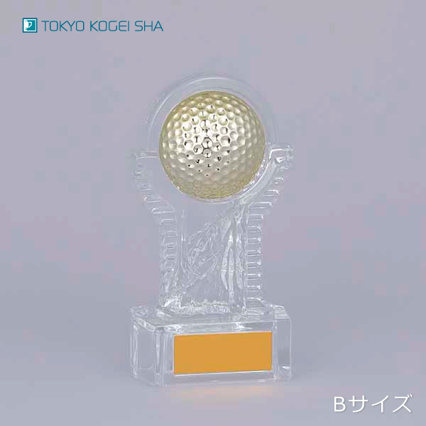 高級感あるクリアトロフィー ゴルフ大会表彰に最適