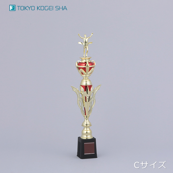 ランニングイベントやマラソン大会の表彰式に映える、豪華な金色トロフィー