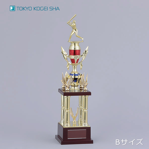 ミニバスケットボール大会におすすめ、迫力ある4本柱トロフィー