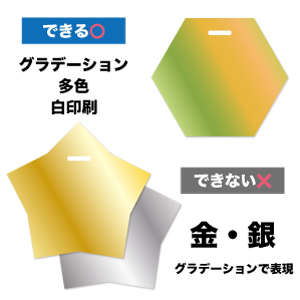 グラデーション多色印刷可能です